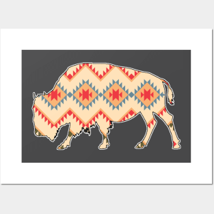 Bison Pattern - 4 Posters and Art